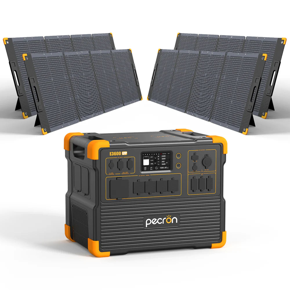 PECRON E3600LFP Solar Generator Kit 3600W 3072Wh