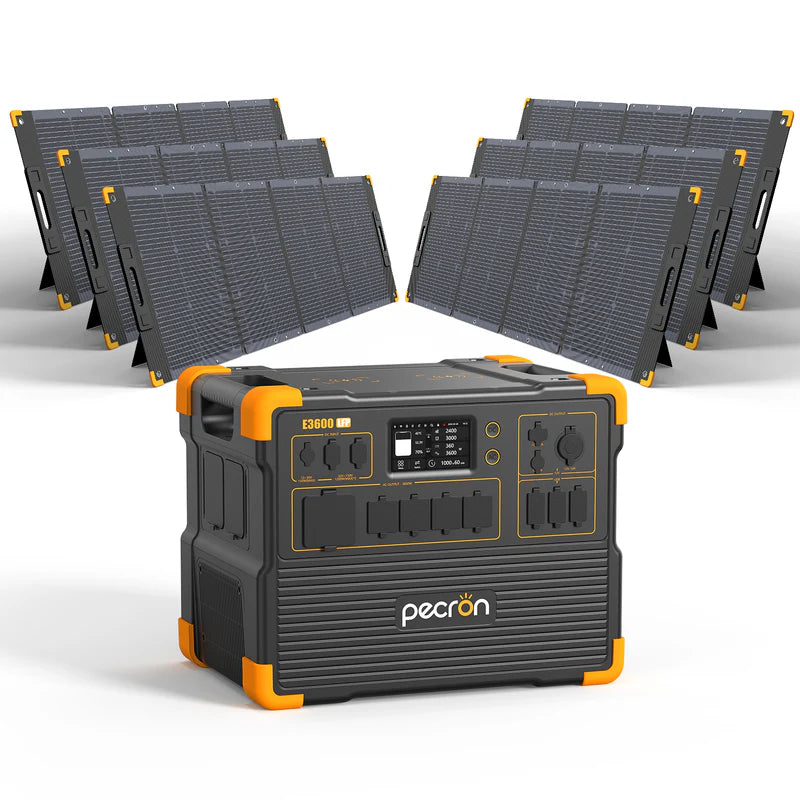 PECRON E3600LFP Solar Generator Kit 3600W 3072Wh