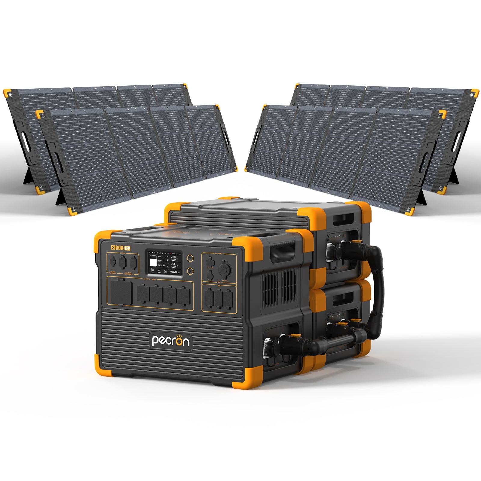 PECRON E3600LFP Solar Generator Kit 3600W 3072Wh