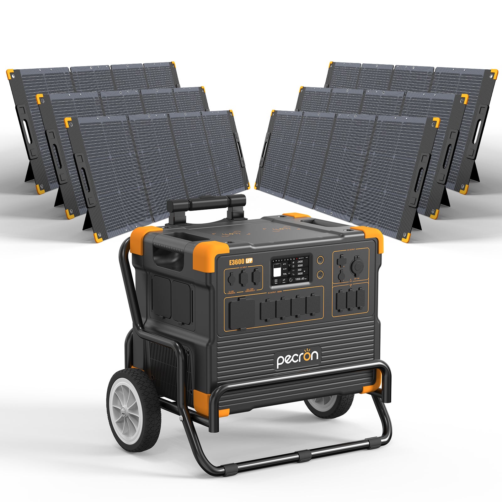 PECRON E3600LFP Solar Generator Kit 3600W 3072Wh