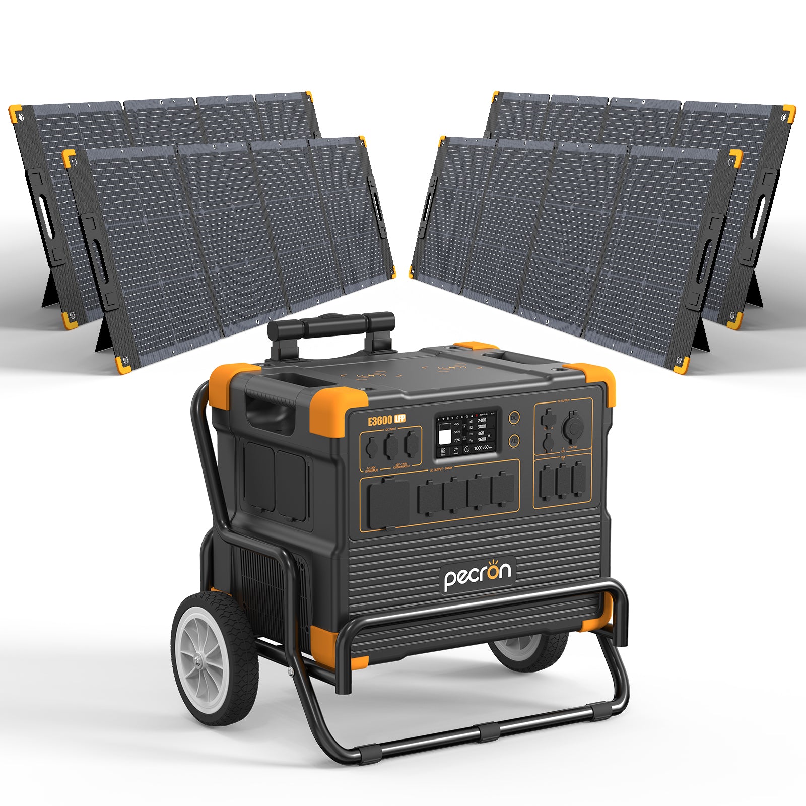 PECRON E3600LFP Solar Generator Kit 3600W 3072Wh