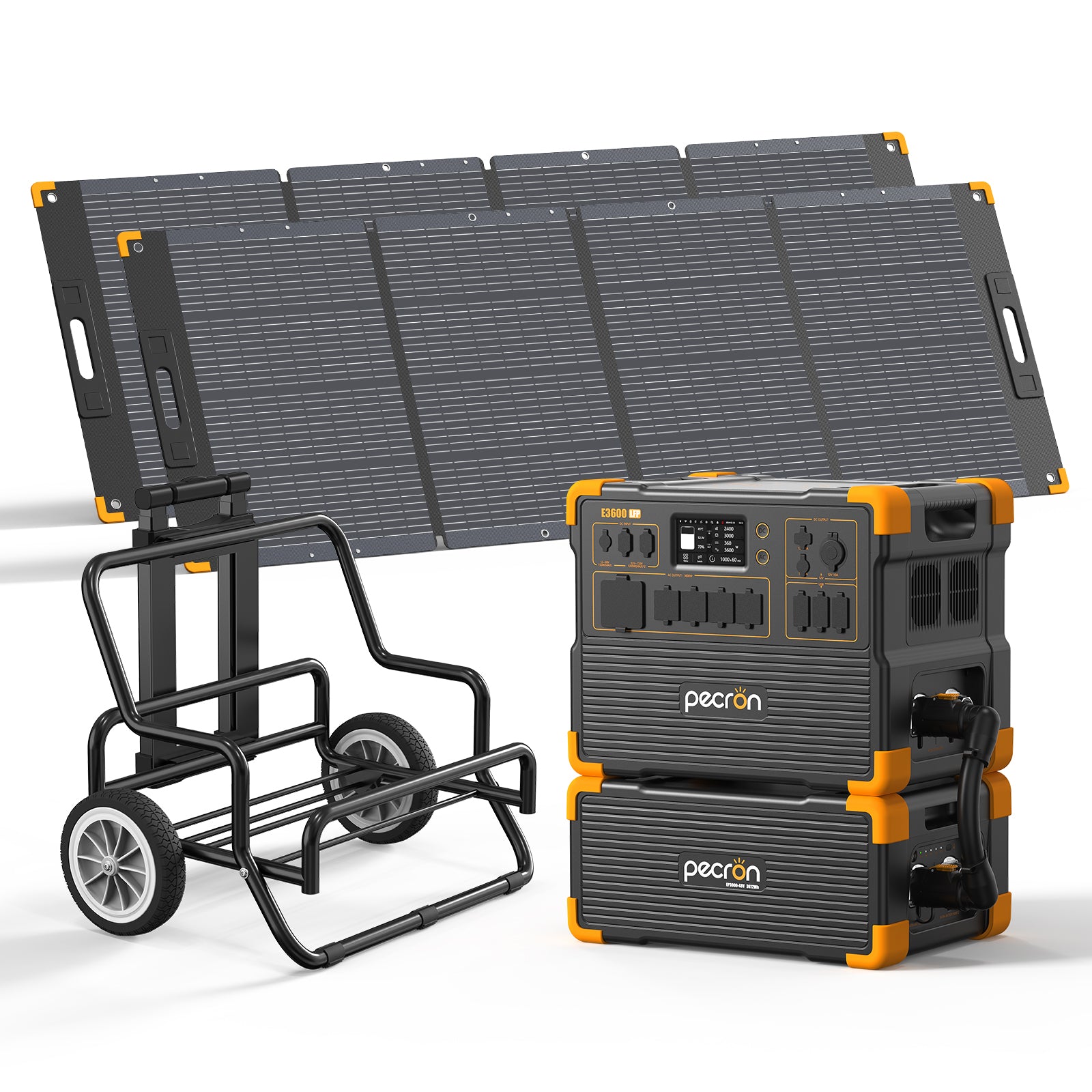 PECRON E3600LFP Solar Generator Kit 3600W 3072Wh