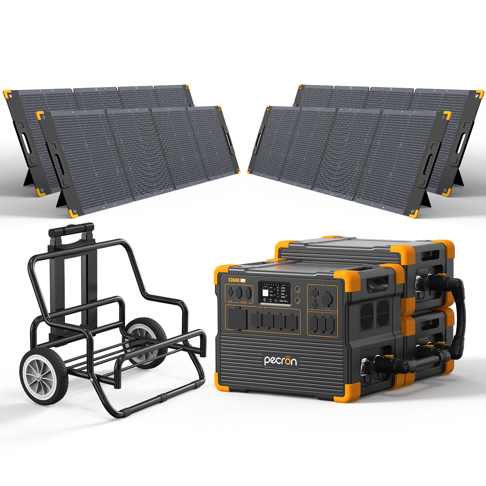 PECRON E3600LFP Solar Generator Kit 3600W 3072Wh