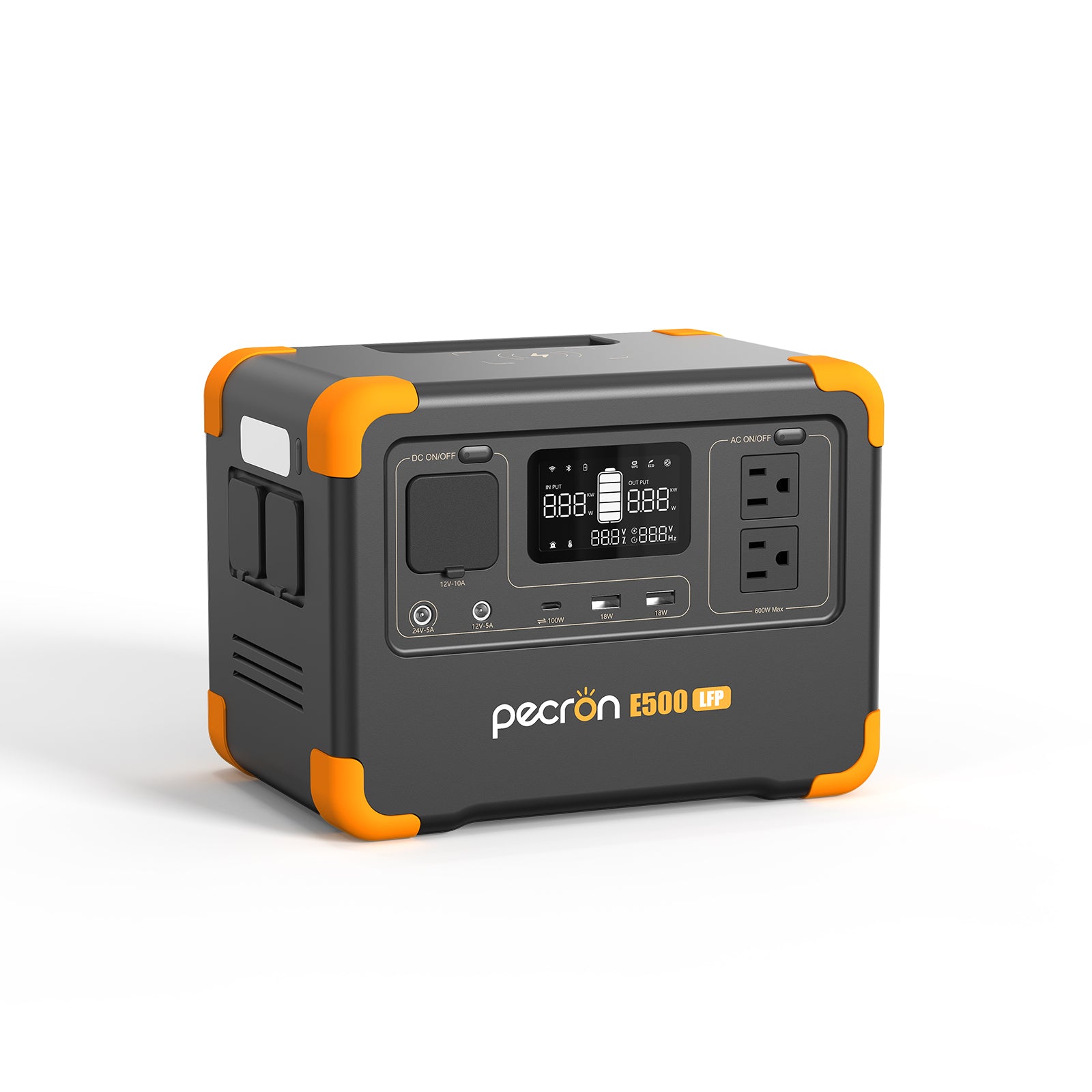 PECRON E500LFP Portable Power Station 600W 576Wh