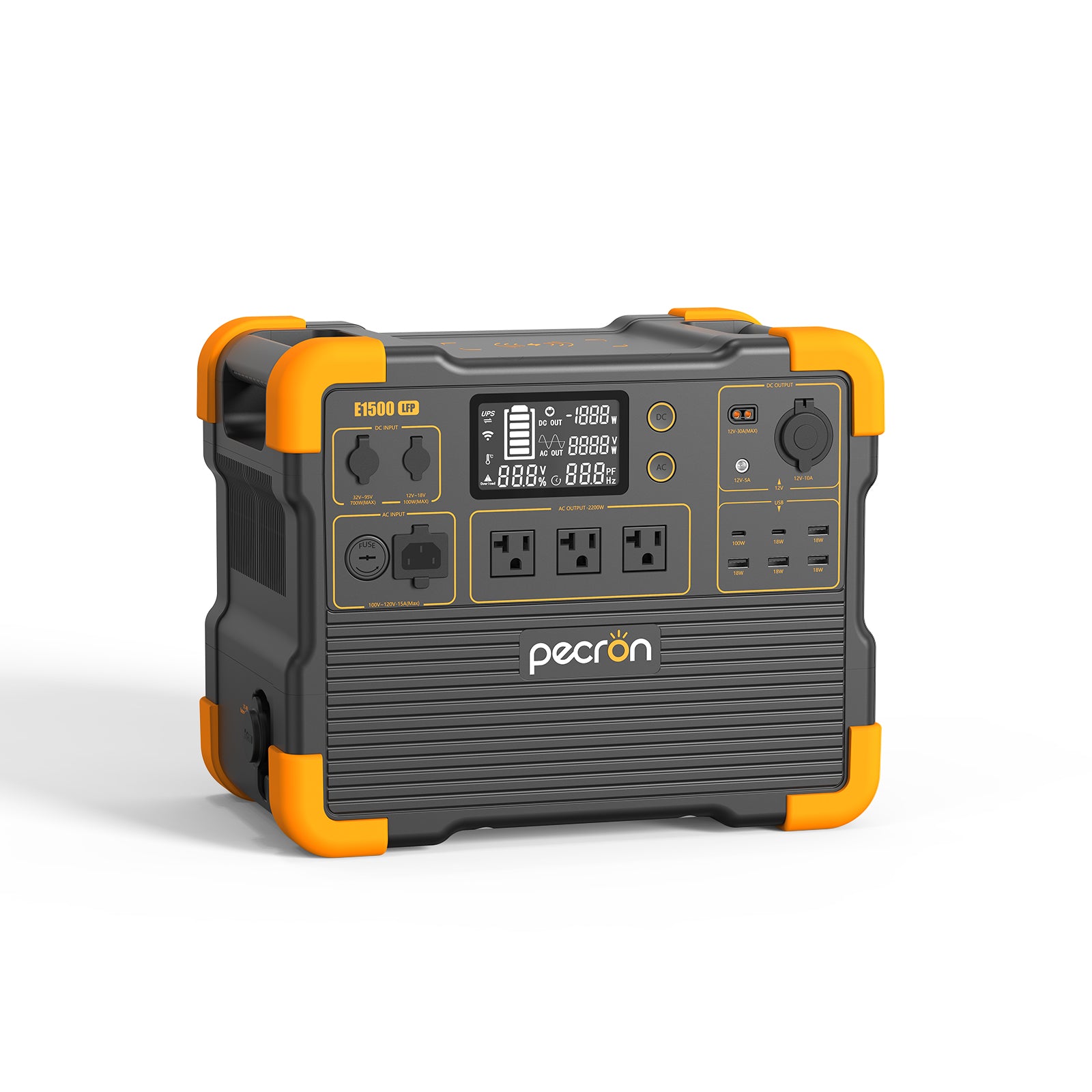 PECRON E1500LFP Expandable Portable Power Station 2200W 1536Wh