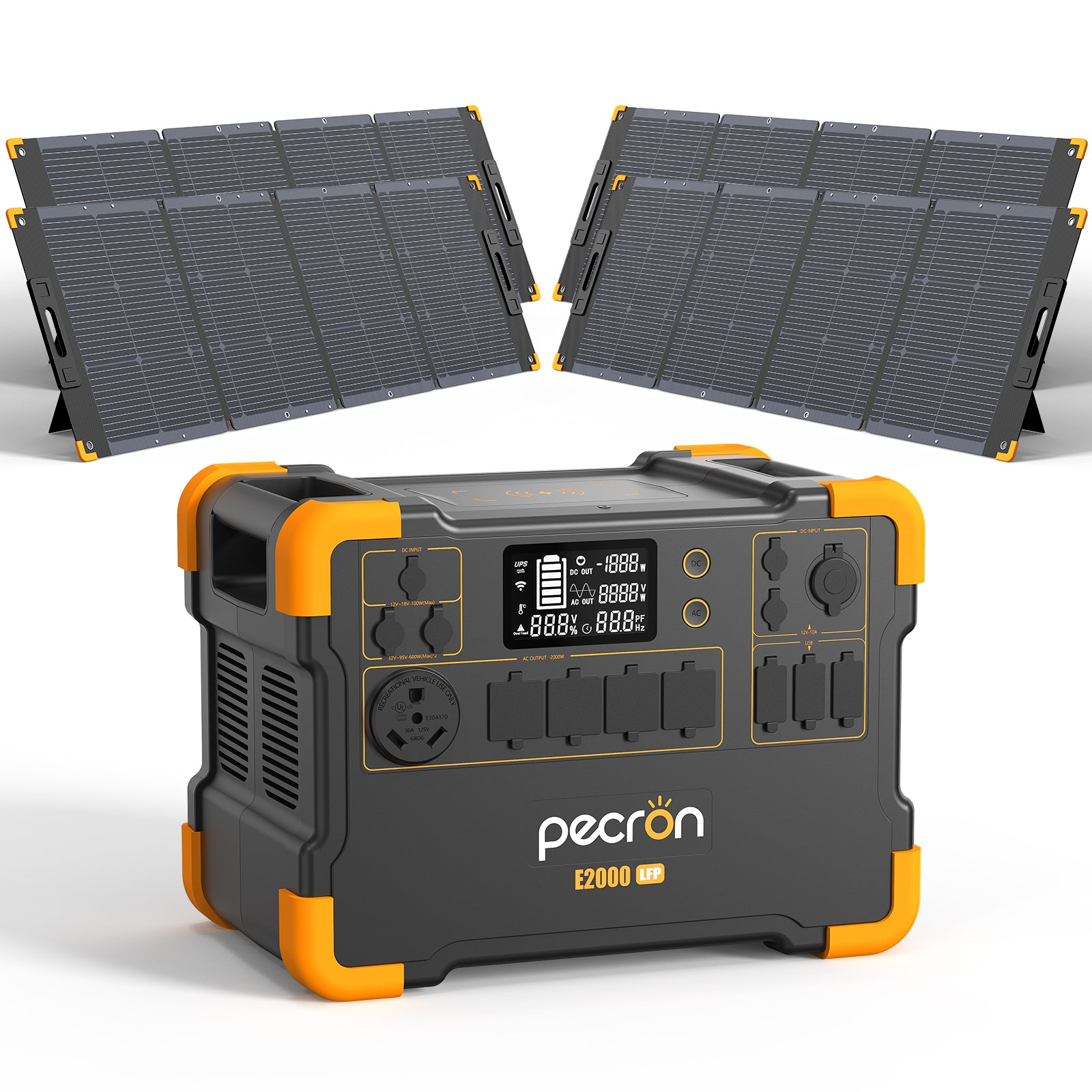 PECRON E2000LFP Expandable Portable Power Station 2000W 1920Wh