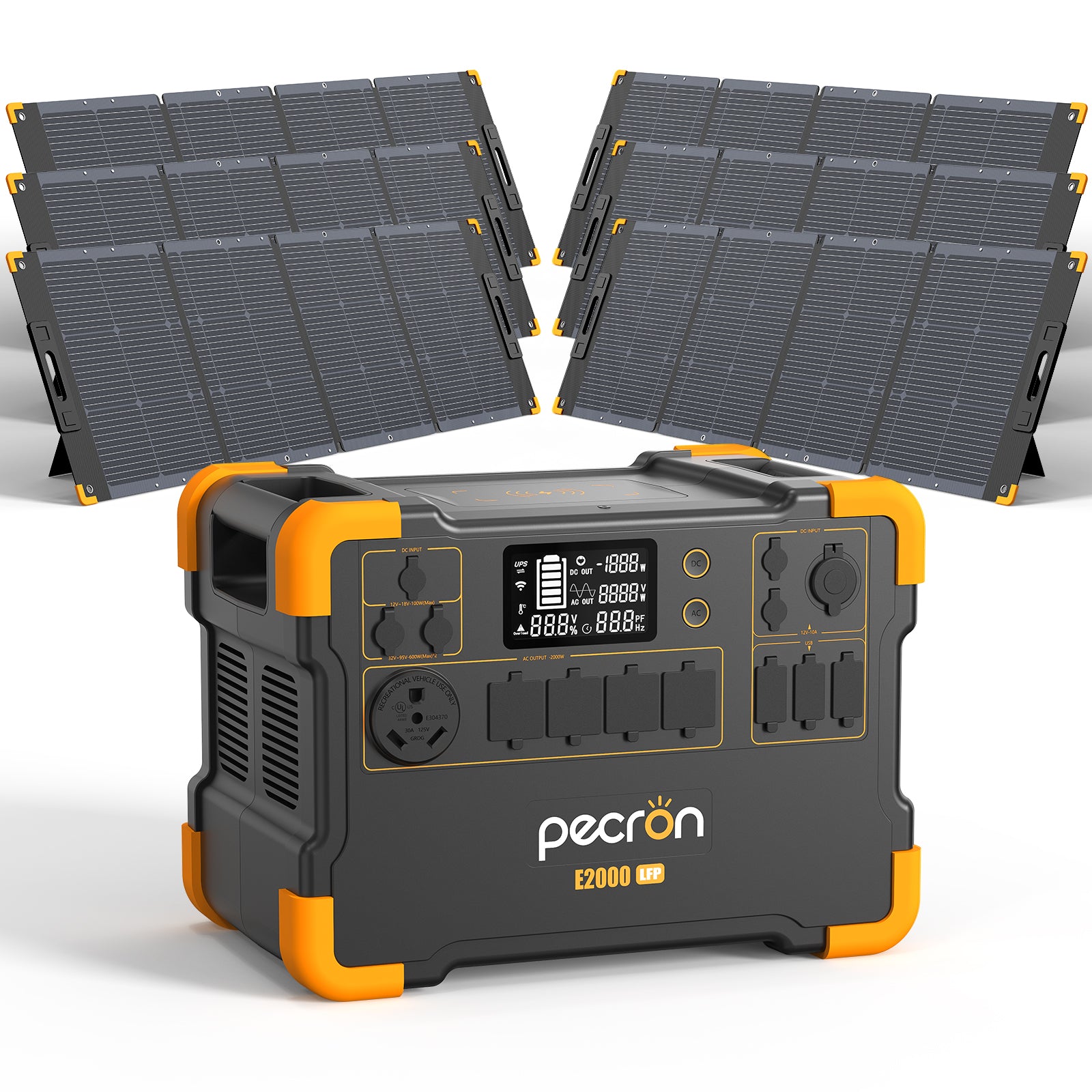 PECRON E2000LFP Expandable Portable Power Station 2000W 1920Wh