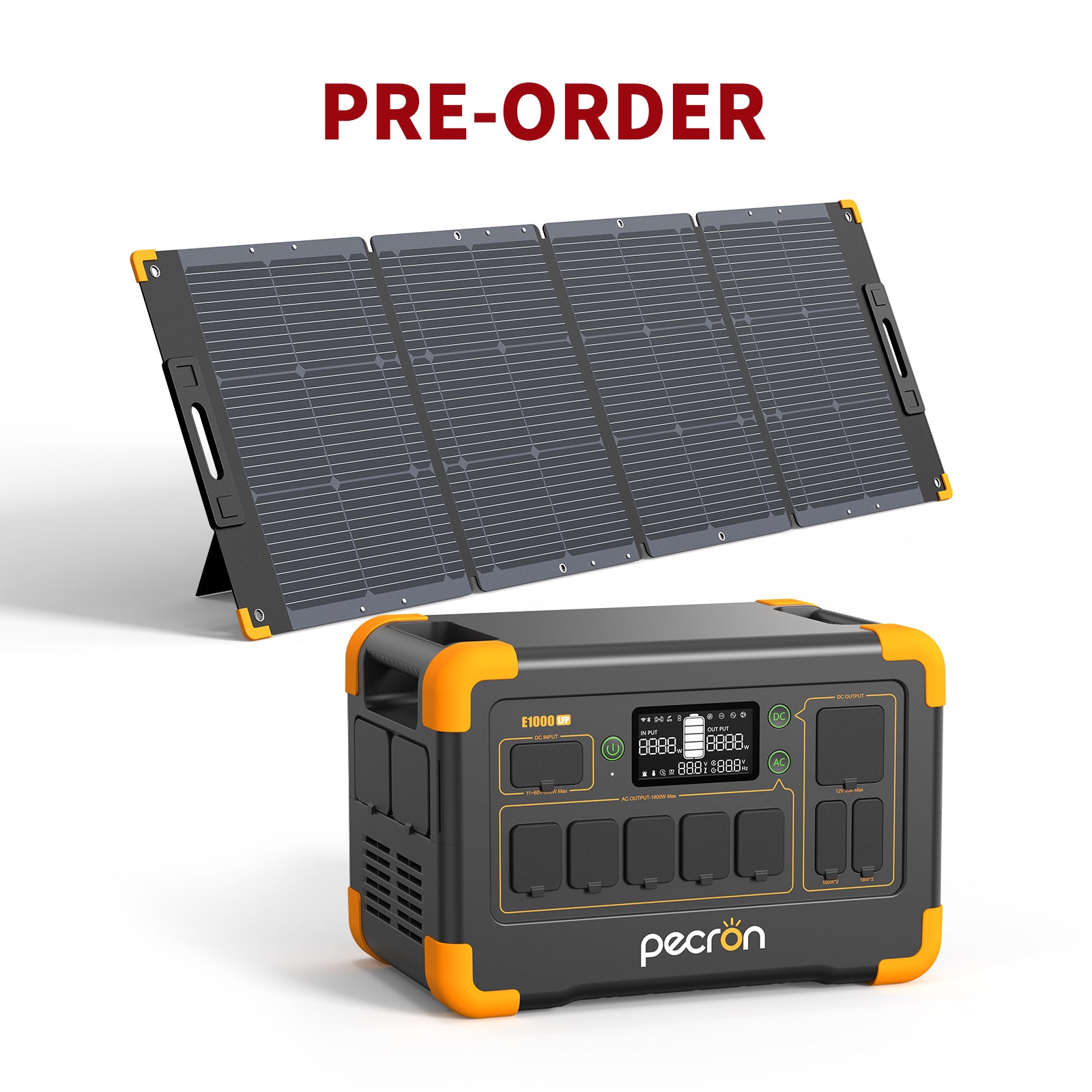 PECRON E1000LFP Solar Generator Kit PRE-ORDER