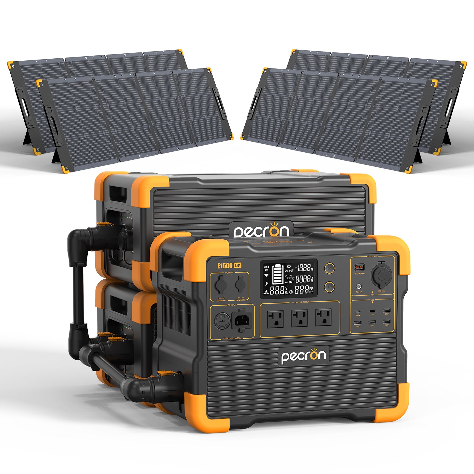 PECRON E1500LFP Solar Generator Kit