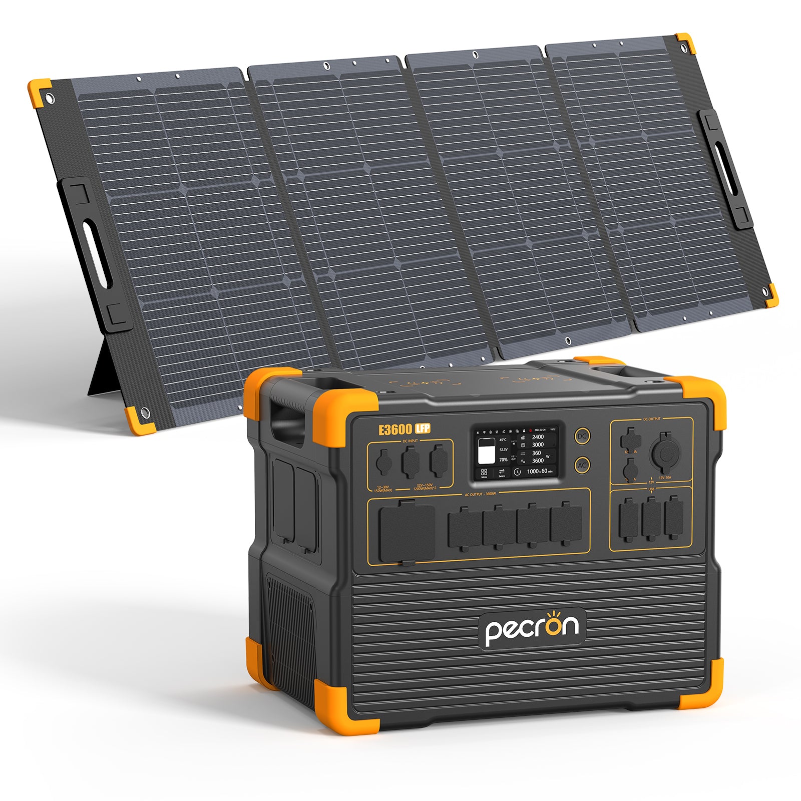 PECRON E3600LFP Solar Generator Kit 3600W 3072Wh