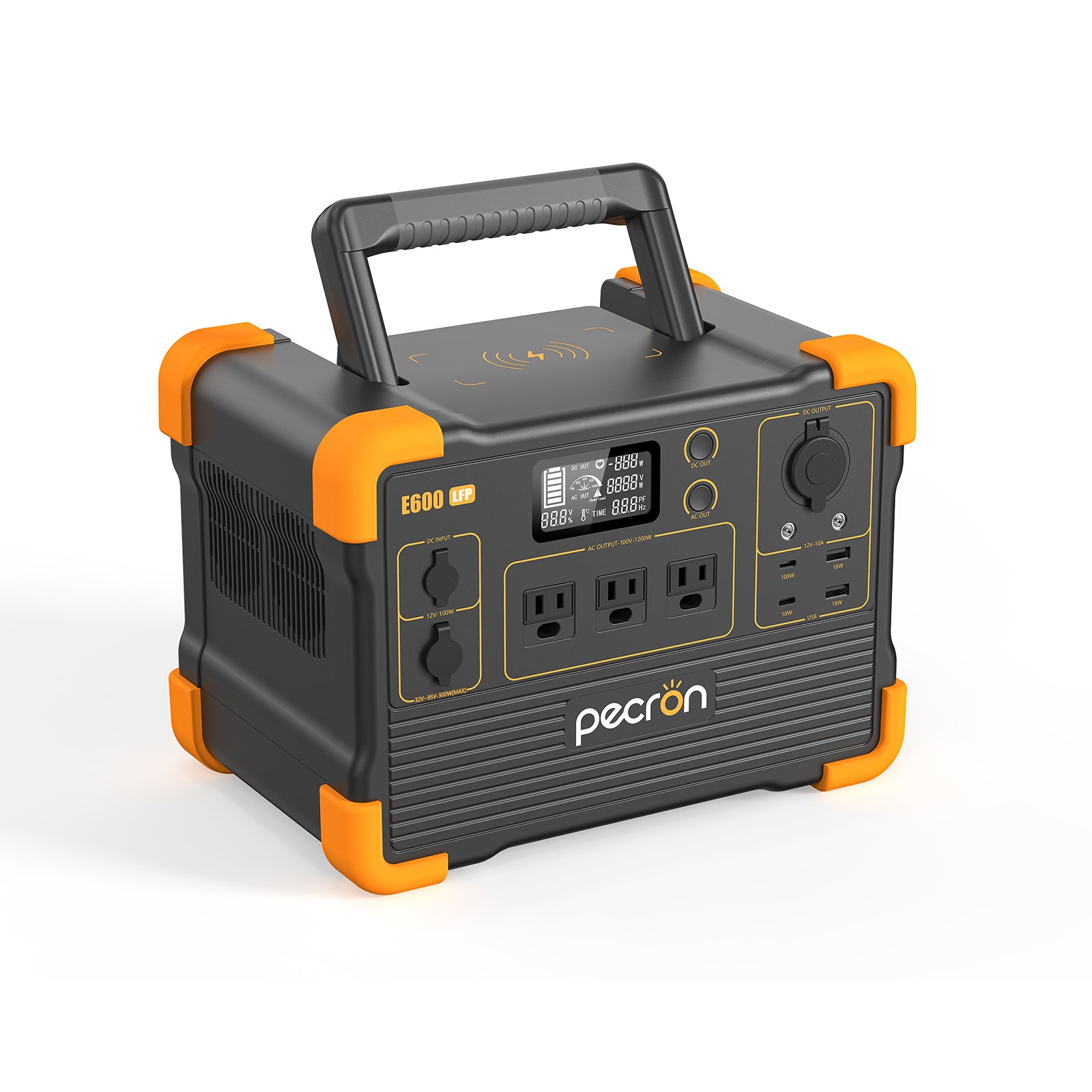 PECRON E600LFP Portable Power Station 1200W 614Wh LiFePo4 Canada